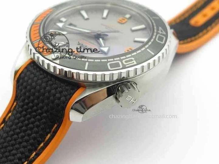 0206 UrbanStyle Planet Ocean 2016 43.5mm SS OM 1:1 Best Edition Gray Dial On Black Nylon Strap A 8168